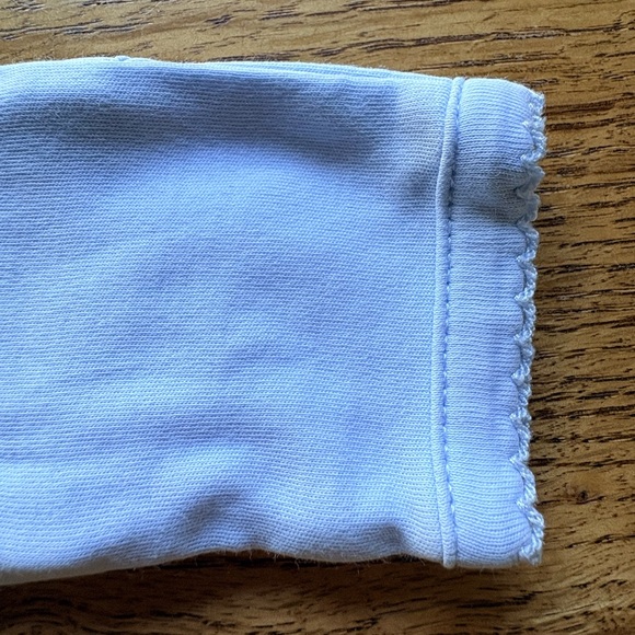 Kissy Kissy soft blue basic cotton footie- Pima cotton- made in Peru- 0-3 months - Picture 5 of 15